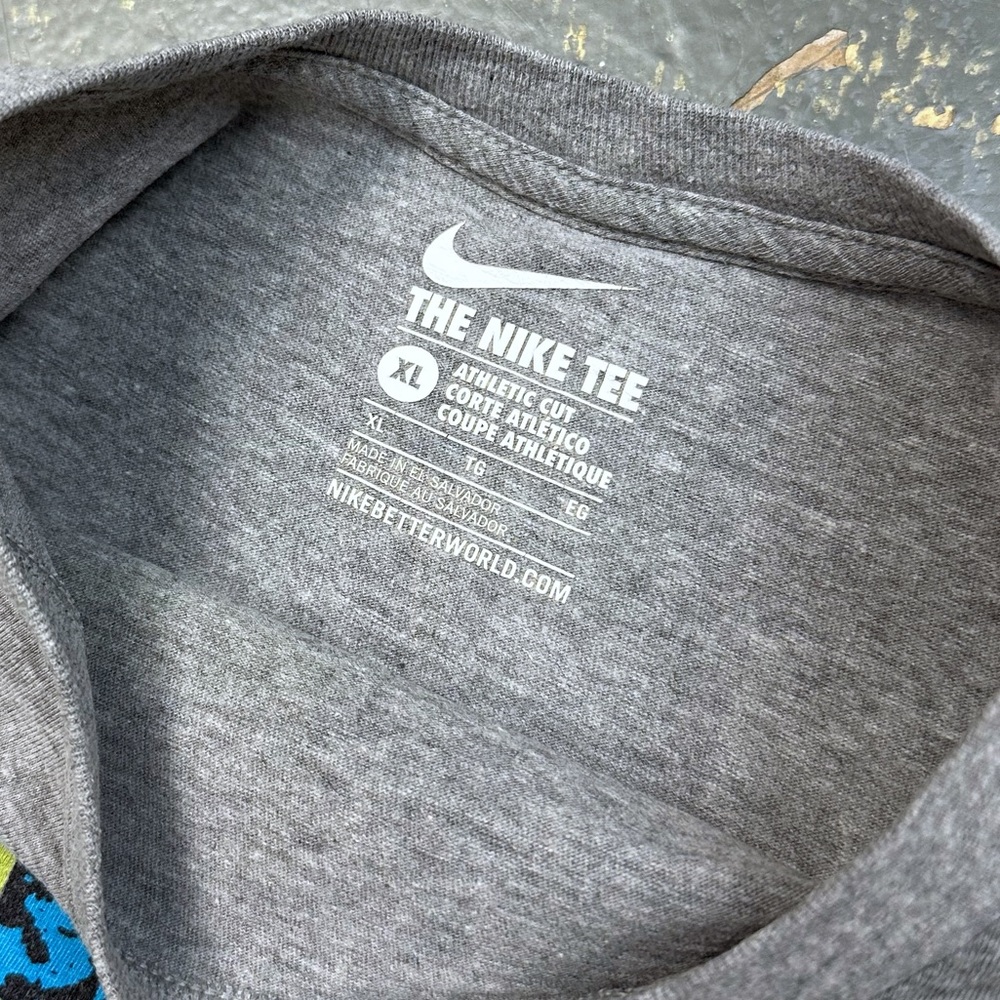 Nike Just Do It Tee Shirt 561416-064 XL JDI Grey Blue Green - Picture 4 of 8